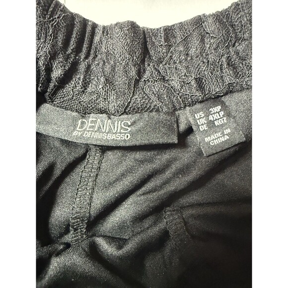 Dennis Basso Women's Pants Sz 3XP Regular Fully Lined Lace Black A675075 - Picture 5 of 14